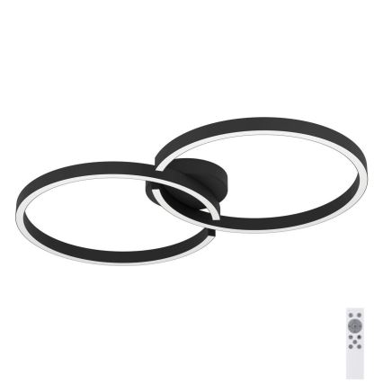 Eglo 900955 - LED RGBW Dimbar taklampa LED/19,5W/230V 2700-6500K svart + fjärrkontroll