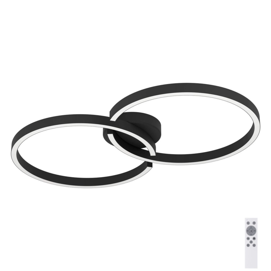 Eglo 900955 - LED RGBW Dimbar taklampa LED/19,5W/230V 2700-6500K svart + fjärrkontroll