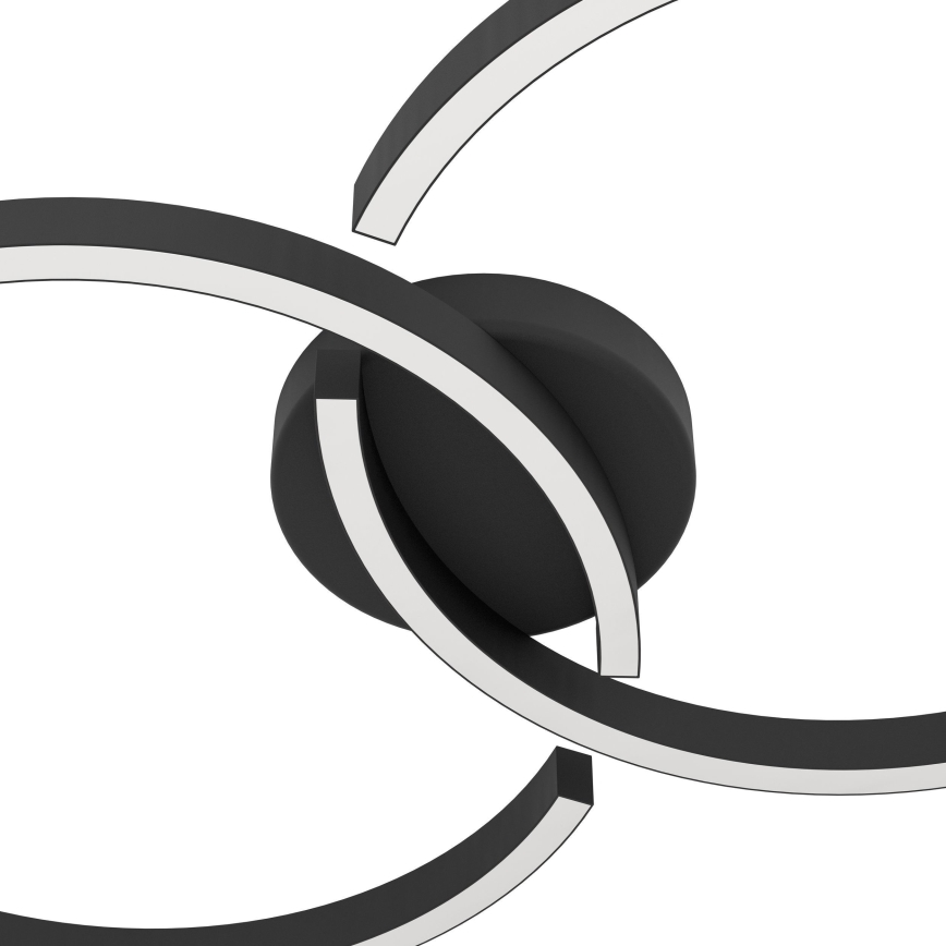 Eglo 900955 - LED RGBW Dimbar taklampa LED/19,5W/230V 2700-6500K svart + fjärrkontroll