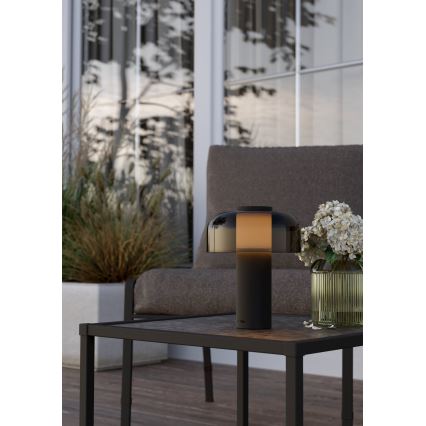 Eglo - LED Ljusreglerad beröring utomhus lampa LED/2,25W/5V 2400-4000K 5200 mAh IP44 svart