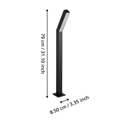 Eglo - LED Utomhuslampa 2xLED/4,5W/230V IP44 svart