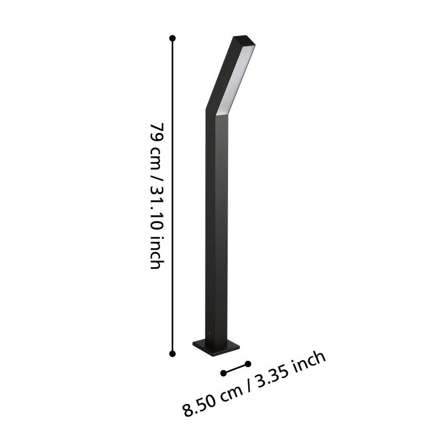 Eglo - LED Utomhuslampa 2xLED/4,5W/230V IP44 svart
