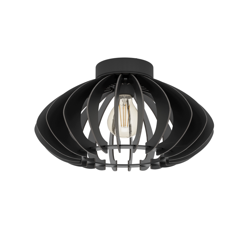 Eglo - Taklampa 1xE27/40W/230V diameter 38 cm svart