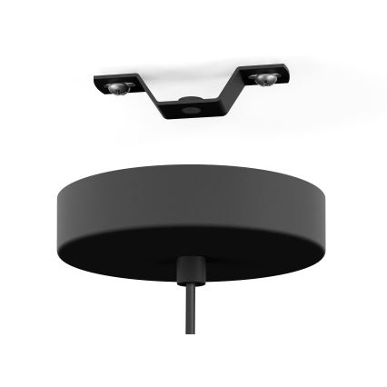 Eglo - Ljuskrona med textilsladd 1xE27/40W/230V guld