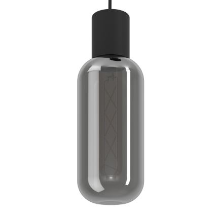 Eglo - Takpendel på vajer 6xE27/4W/230V svart/rökfärgad