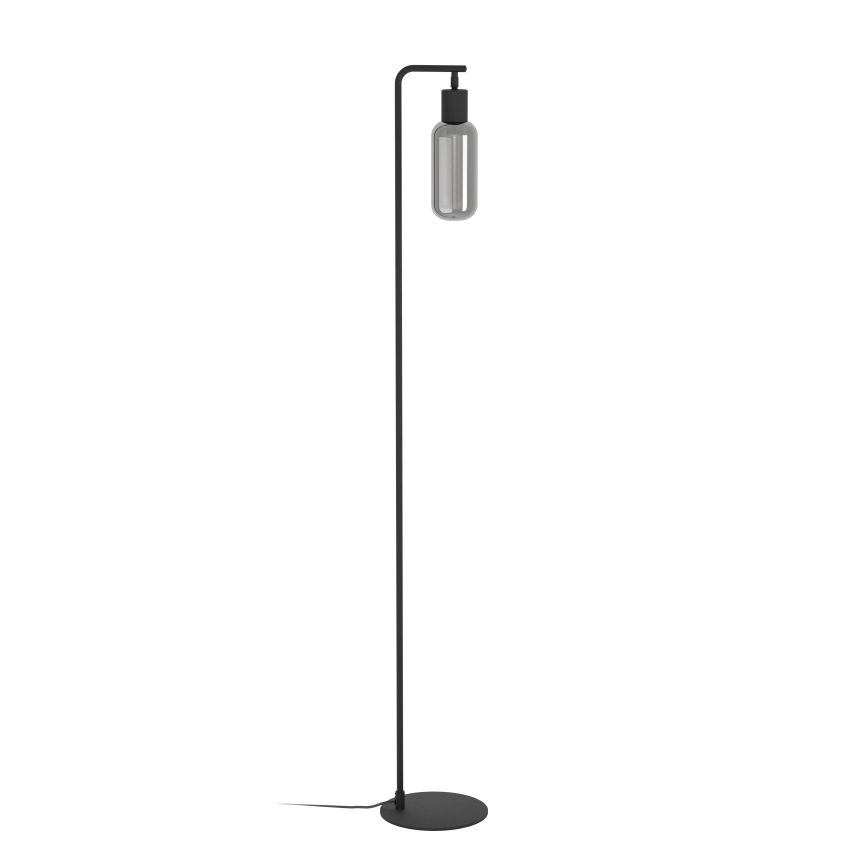 Eglo - Golvlampa 1xE27/4W/230V svart/rökfärgad