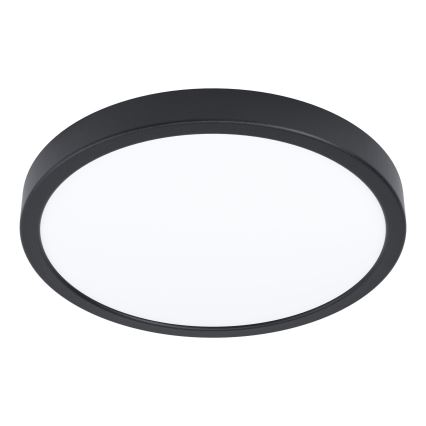 Eglo - LED-taklampa med sensor LED/20,5W/230V 3000K svart Ø 28,5 cm