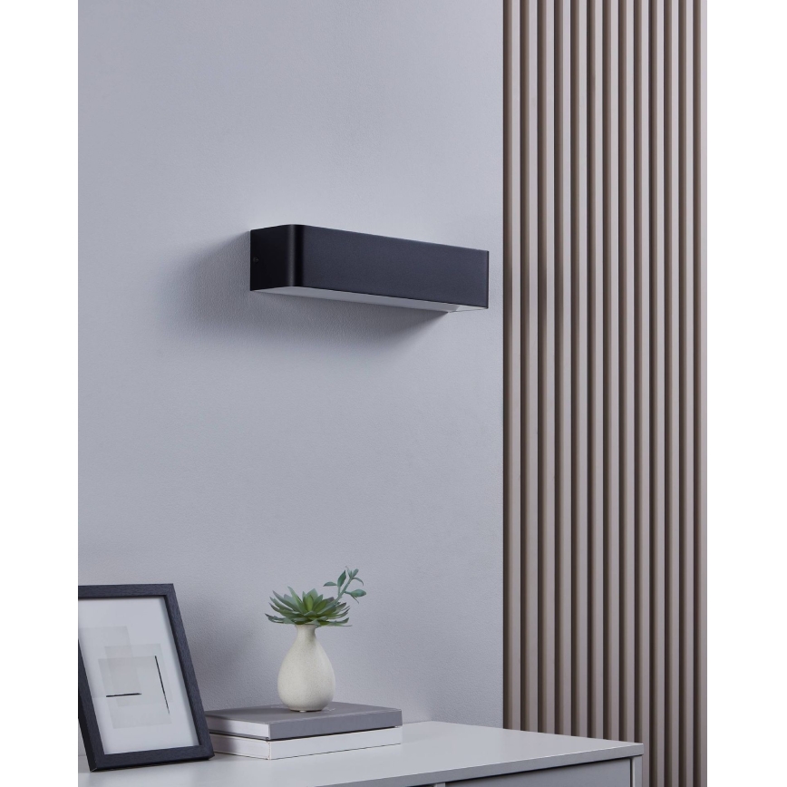 Eglo - LED väggbelysning LED/12W/230V 3000K svart