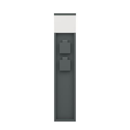 Eglo - Utomhuslampa med 2 uttag 1xE27/25W/230V IP54 antracit