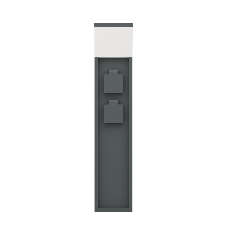 Eglo - Utomhuslampa med 2 uttag 1xE27/25W/230V IP54 antracit