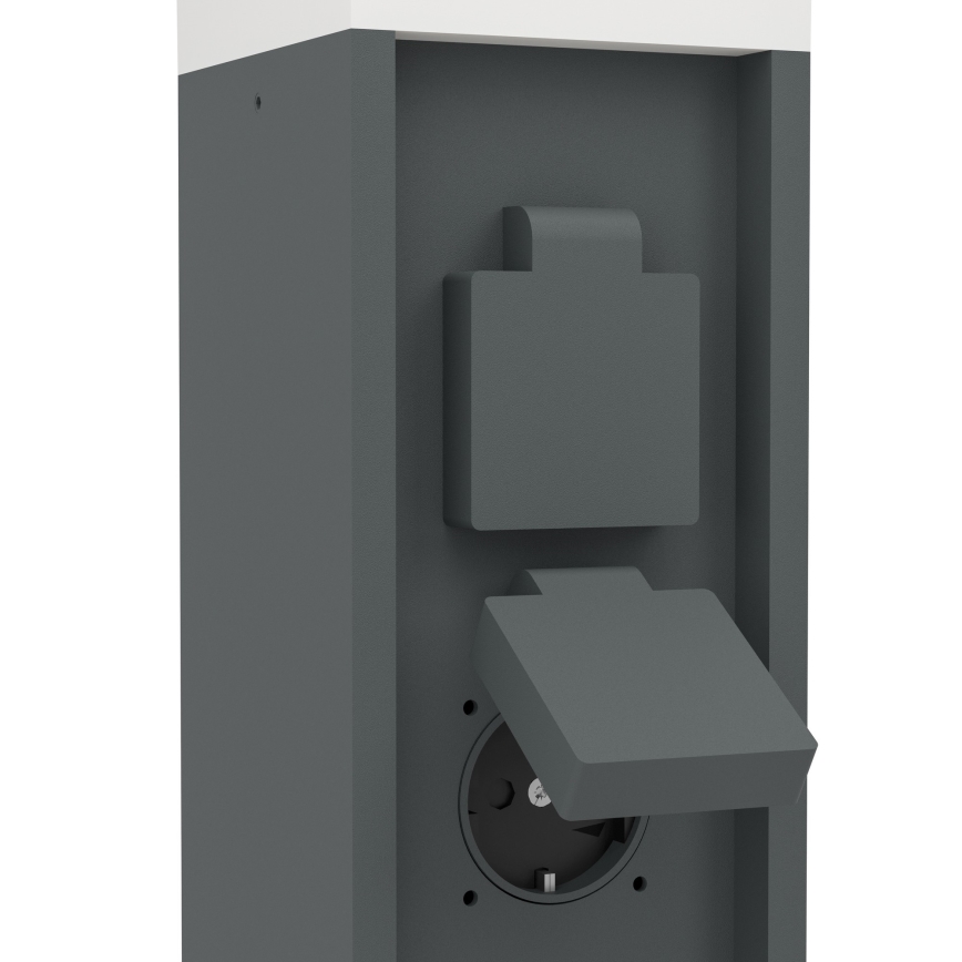 Eglo - Utomhuslampa med 2 uttag 1xE27/25W/230V IP54 antracit