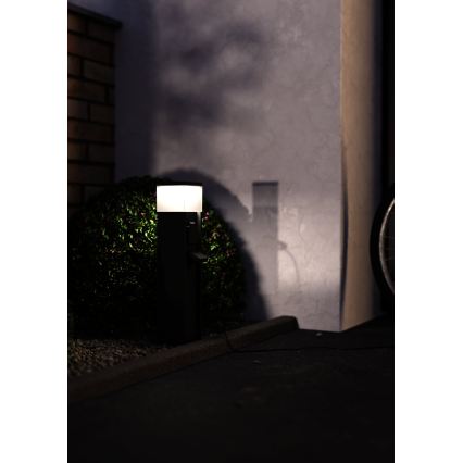 Eglo - Utomhuslampa med 2 uttag 1xE27/25W/230V IP54 antracit