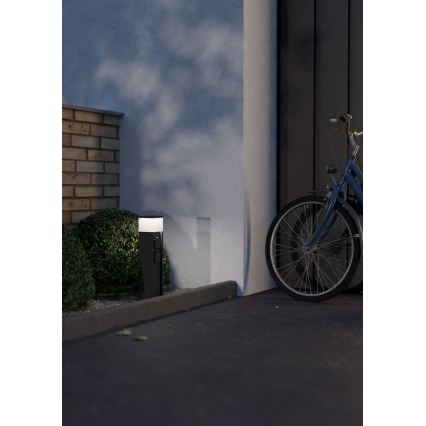 Eglo - Utomhuslampa med 2 uttag 1xE27/25W/230V IP54 antracit