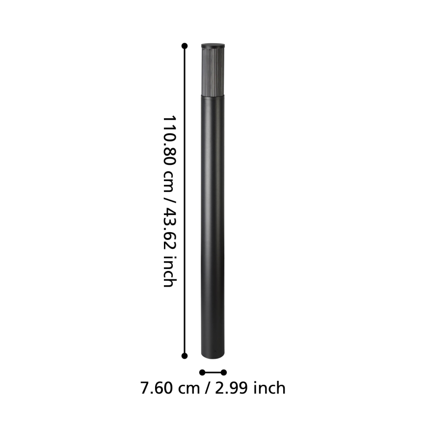 Eglo - Utomhuslampa 1xE27/15W/230V 110 cm IP54