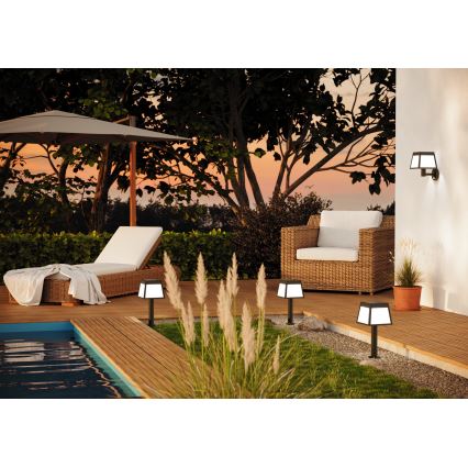 Eglo - LED-solcellsarmatur med sensor, 7,5 W / 3,7 V, 56 cm, 2200 mAh, IP44