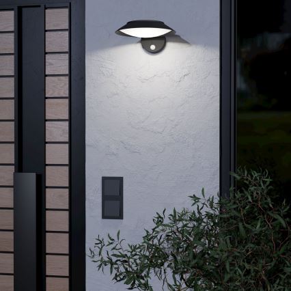 Eglo - LED-solcellsdriven vägglampa med sensor LED/7W/3,7V 2200 mAh IP44
