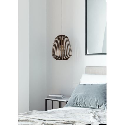 Eglo - Takpendel med sladd 1xE27/40W/230V bronsfärgad