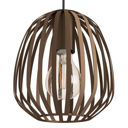 Eglo - Takpendel med kabel 3xE27/40W/230V bronsfärgad