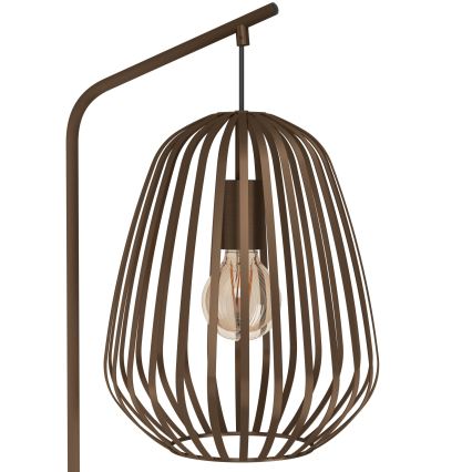 Eglo - Golvlampa 1xE27/40W/230V bronsfärgad