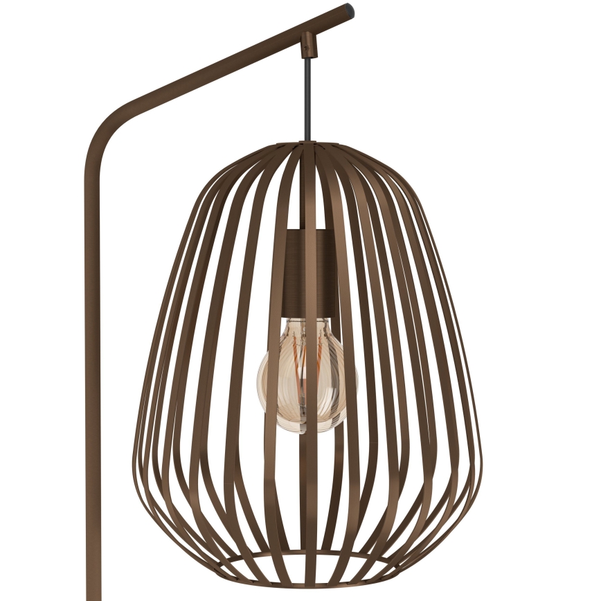 Eglo - Golvlampa 1xE27/40W/230V bronsfärgad