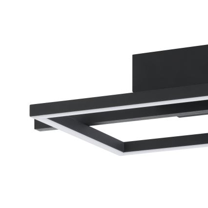 Eglo - LED RGBW Dimbar taklampa LED/17W/230V 2700-6500K svart + fjärrkontroll