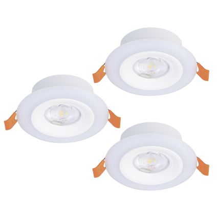 Eglo - KIT 3xLED RGBW Ljusreglerad hängande badrumslampa 3xLED/3,8W/230V 2700-6500K IP44 + fjärrkontroll