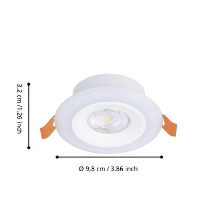 Eglo - KIT 3xLED RGBW Ljusreglerad hängande badrumslampa 3xLED/3,8W/230V 2700-6500K IP44 + fjärrkontroll