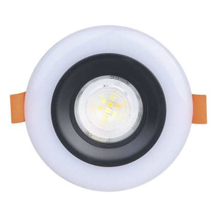 Eglo - Set med 3 dimbara RGBW-LED-infällda badrumsspotlights LED/3,8W/230V 2700-6500K IP44 + fjärrkontroll