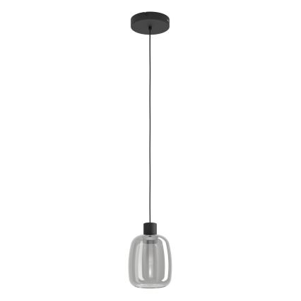 Eglo - LED RGBW Ljusreglerad ljuskrona på textilsladd LED/3,7W/230V 2700-6500K svart ZigBee