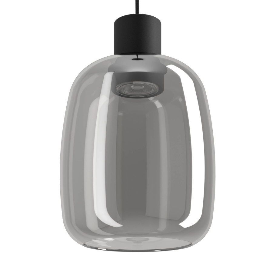 Eglo - LED RGBW Ljusreglerad ljuskrona på textilsladd LED/3,7W/230V 2700-6500K svart ZigBee