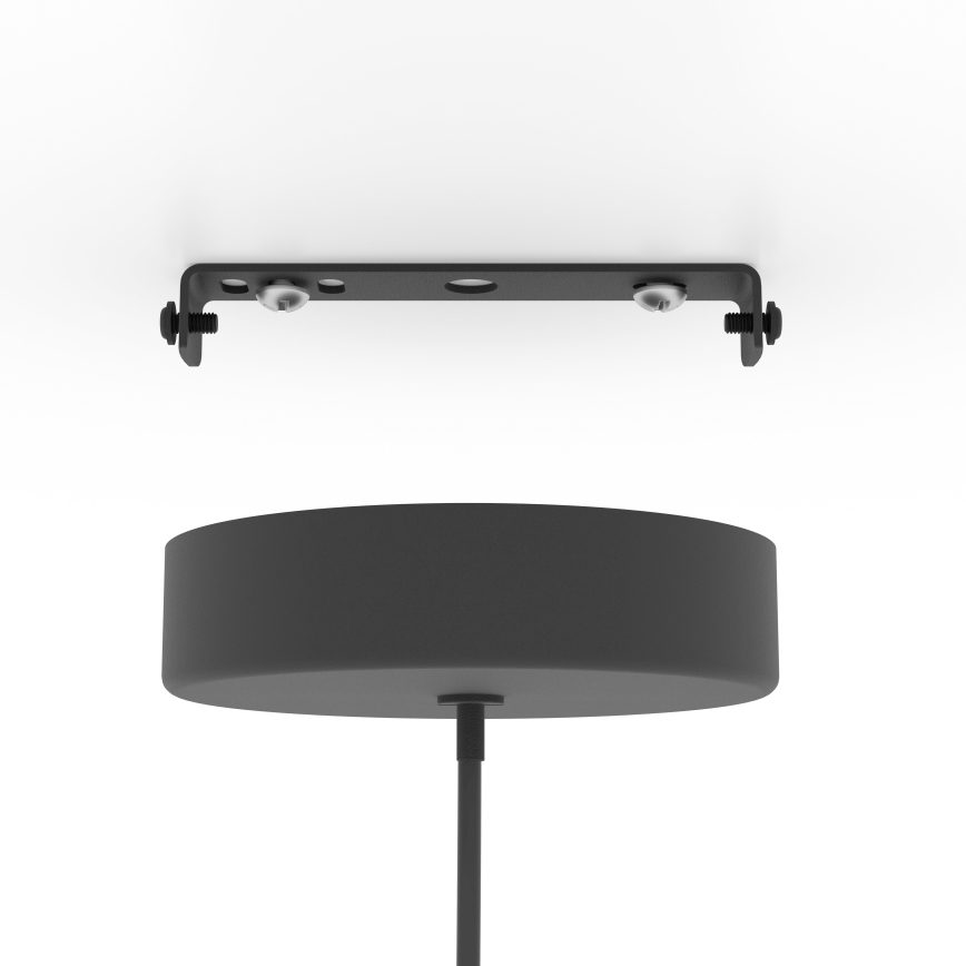 Eglo - LED RGBW Ljusreglerad ljuskrona på textilsladd LED/3,7W/230V 2700-6500K svart