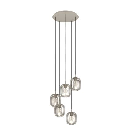 Eglo - Takpendel med sladd 5xE27/40W/230V beige