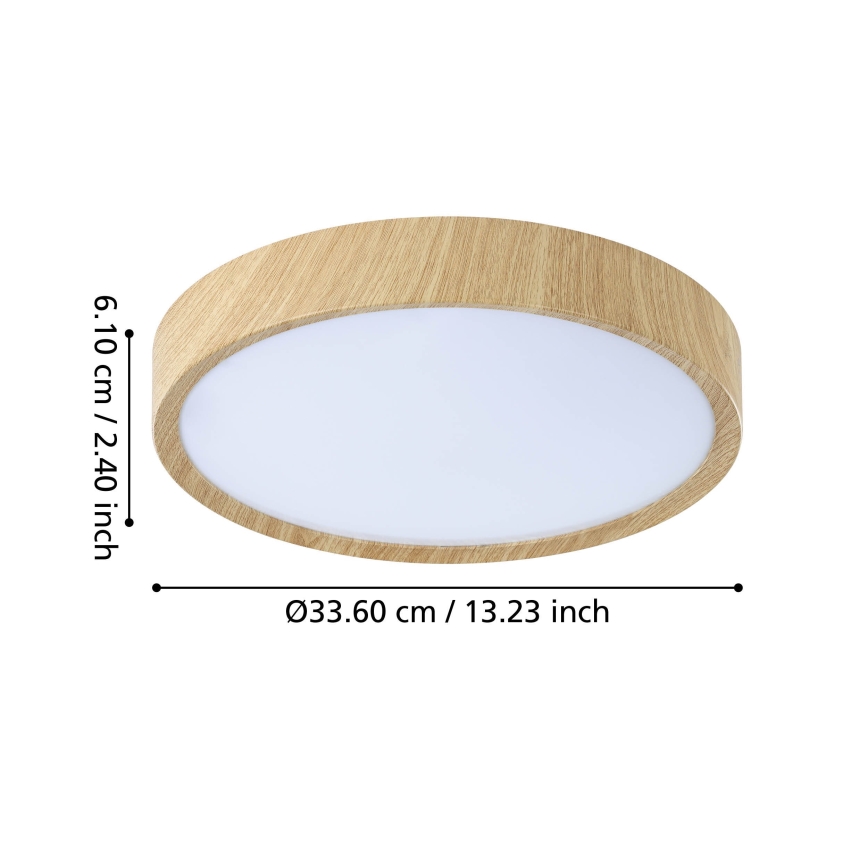 Eglo - LED taklampa för badrum LED/14,6W/230V IP44 beige