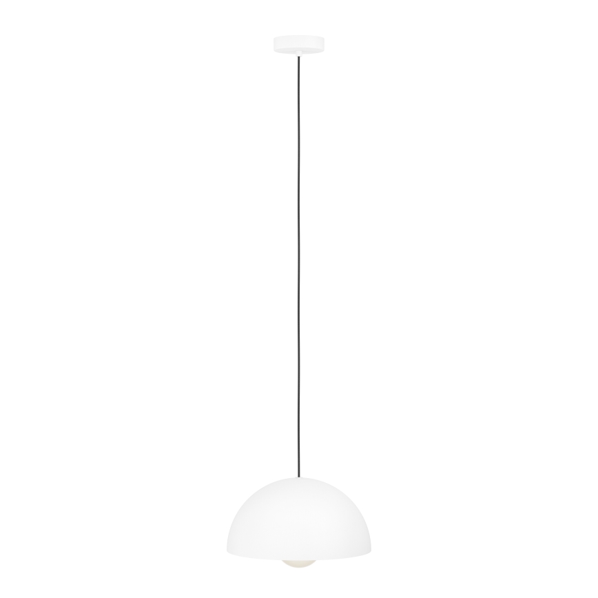 Eglo - Ljuskrona med textilsladd 1xE27/40W/230V diameter 30 cm vit