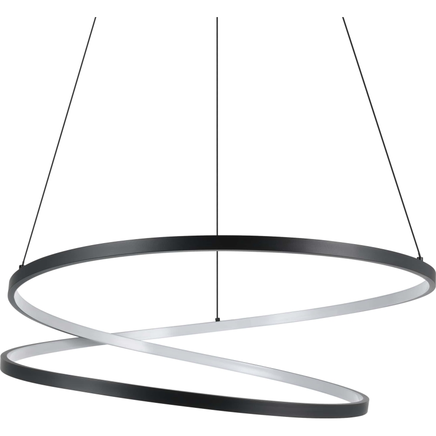 Eglo - LED ljuskrona med textilsladd LED/42W/230V 3000K svart