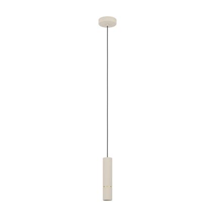 Eglo - LED ljuskrona med textilsladd 1xGU10/5W/230V 3000K beige