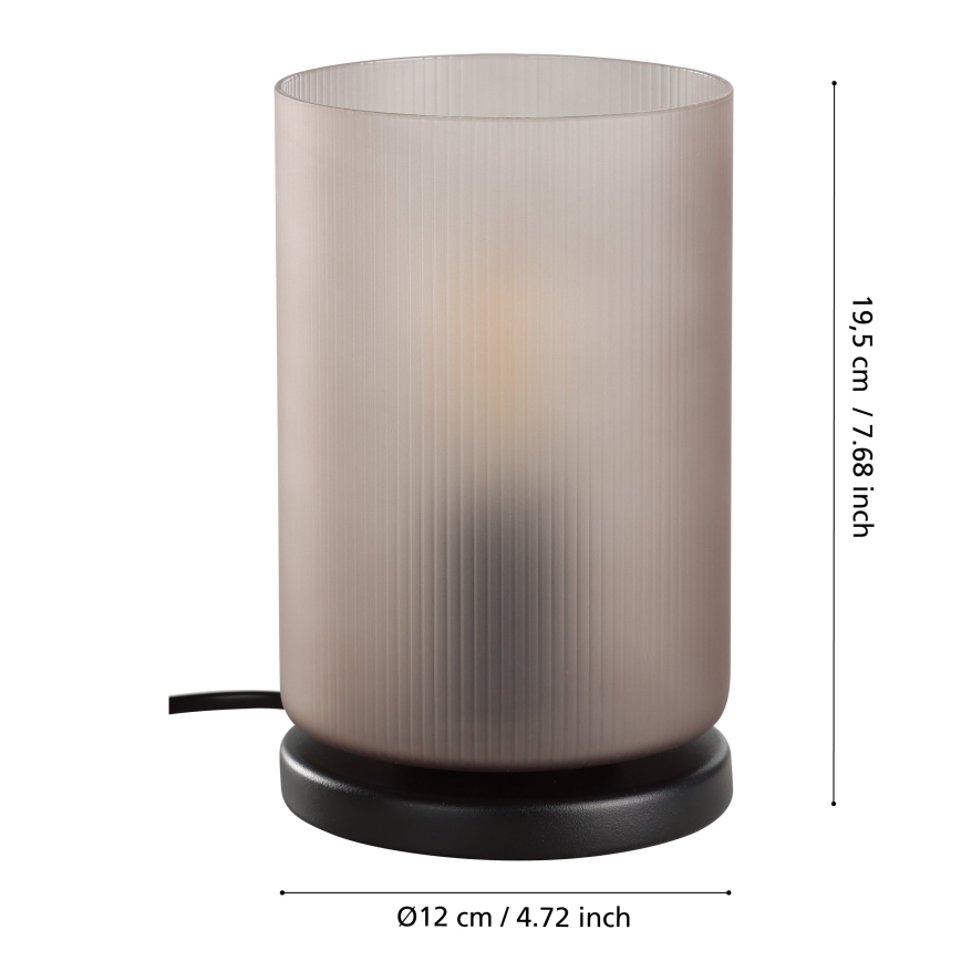 Eglo - Bordslampa 1xE27/40W/230V grå