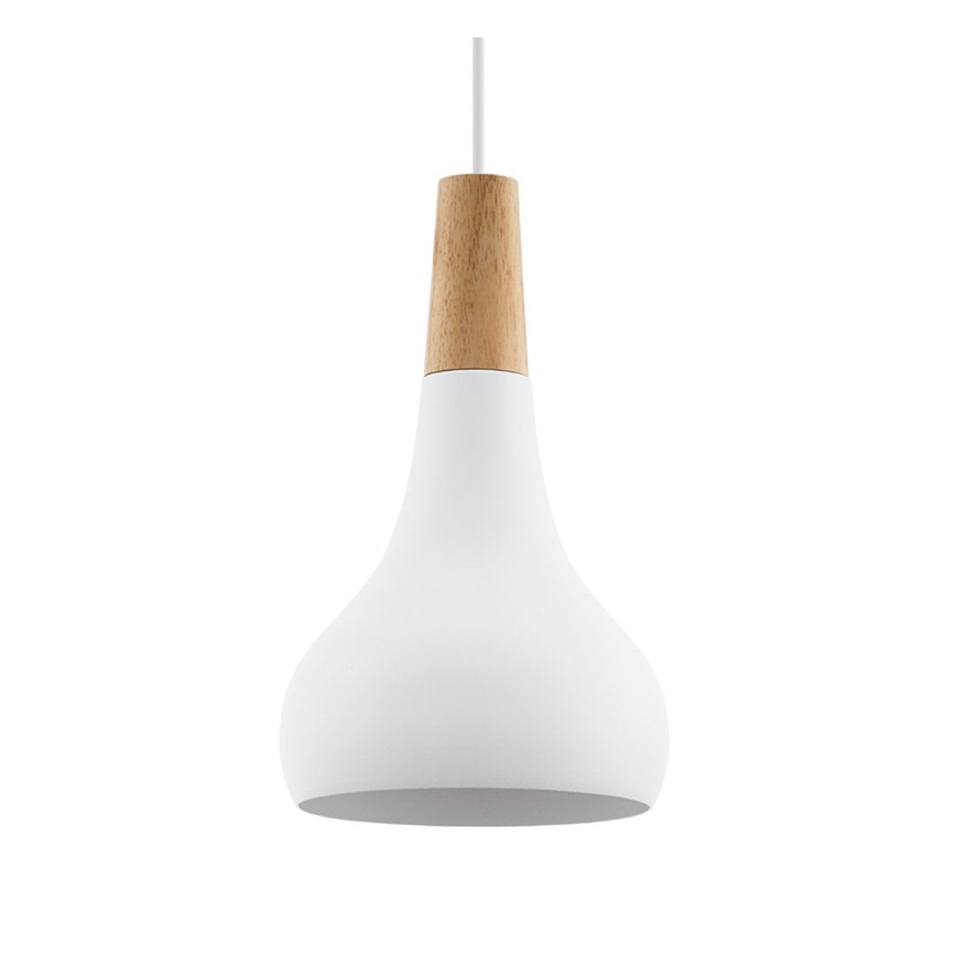 Eglo - Takpendel på sladd 1xE27/60W/230V Ø 18 cm vit
