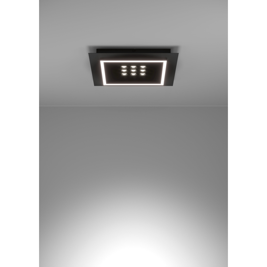 Eglo - LED Dimbar taklampa LED/21,4W/230V 2700-6500K svart + fjärrkontroll