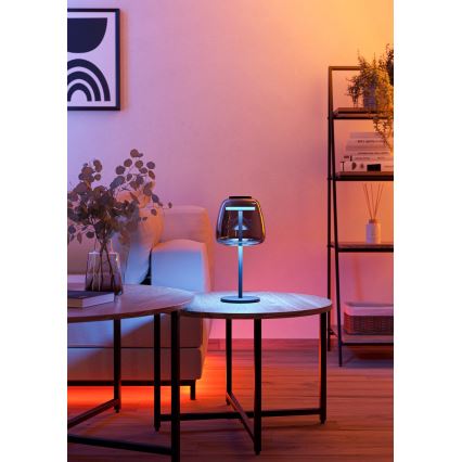 Eglo - LED RGBW dimmerbar bordslampa LED/7,7W/230V 2700-6500K rökfärgad