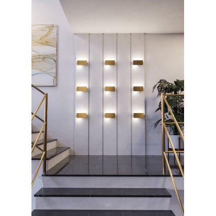 Eglo - LED väggbelysning LED/6W/230V 3000K guld