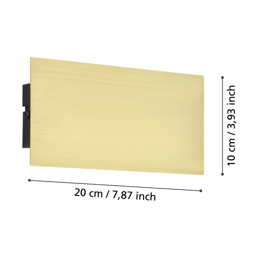 Eglo - LED väggbelysning LED/6W/230V 3000K guld