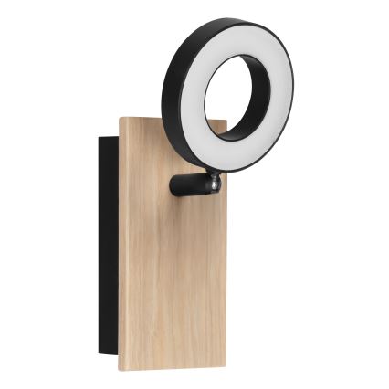 Eglo - LED väggspot LED/4,2W/230V svart/brun