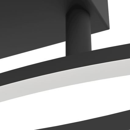 Eglo - LED taklampa LED/12W/230V 4000K svart