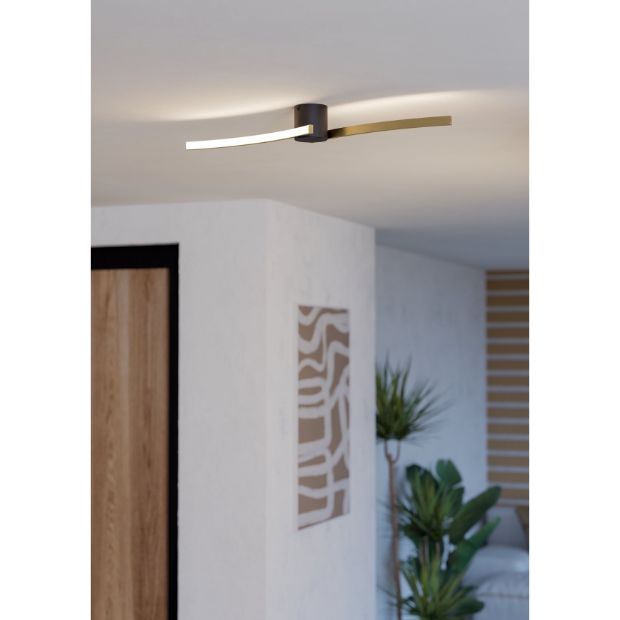 Eglo - LED taklampa LED/12W/230V 4000K guld