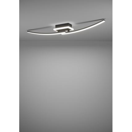 Eglo - LED taklampa LED/12W/230V 4000K svart