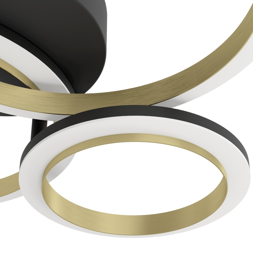 Eglo - LED Dimbar taklampa LED/20W/230V 4000K svart/guld