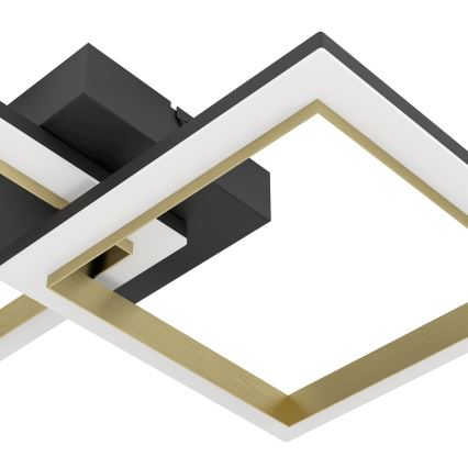 Eglo - LED Dimbar taklampa LED/18,4W/230V 4000K svart/guld