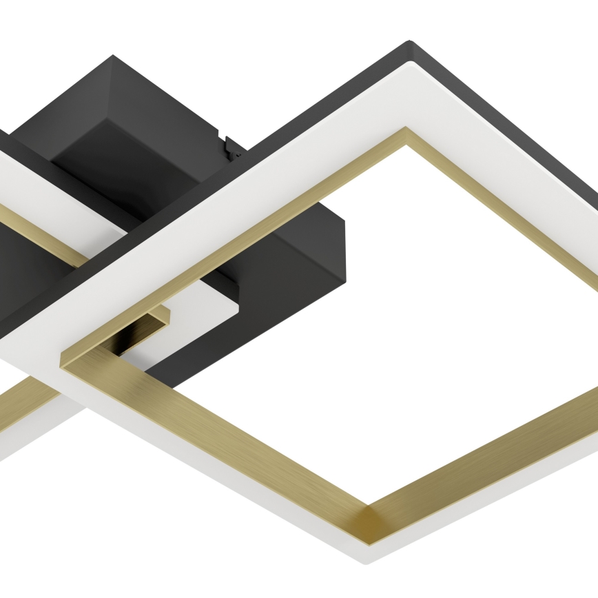 Eglo - LED Dimbar taklampa LED/18,4W/230V 4000K svart/guld