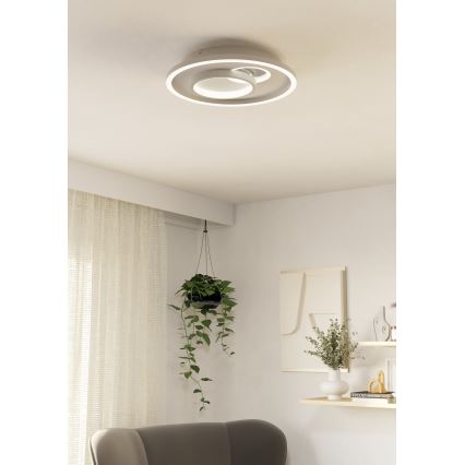 Eglo - LED taklampa LED/14W/230V + LED/8,5W Ø 38 cm vit